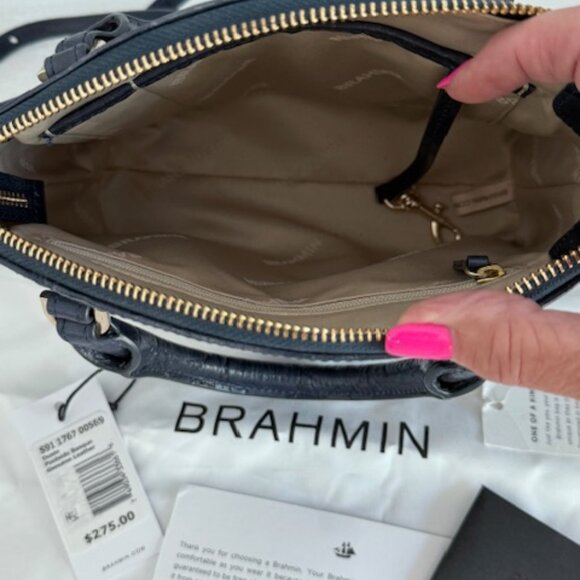 Brahmin Duxie Poolside Basque Genuine Leather Crossbody/Handbag - Picture 4 of 10